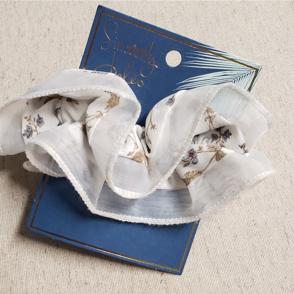 Sincerely Jules x Scunci Floral Boho Hair Scrunchie x2